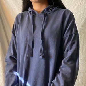 Aerie Navy Blue Oversized Hoodie
